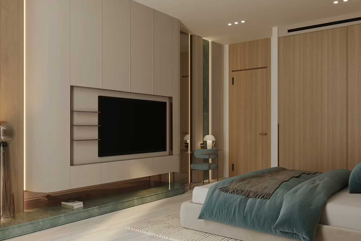 Woven Binghatti Aquarise bedroom Project