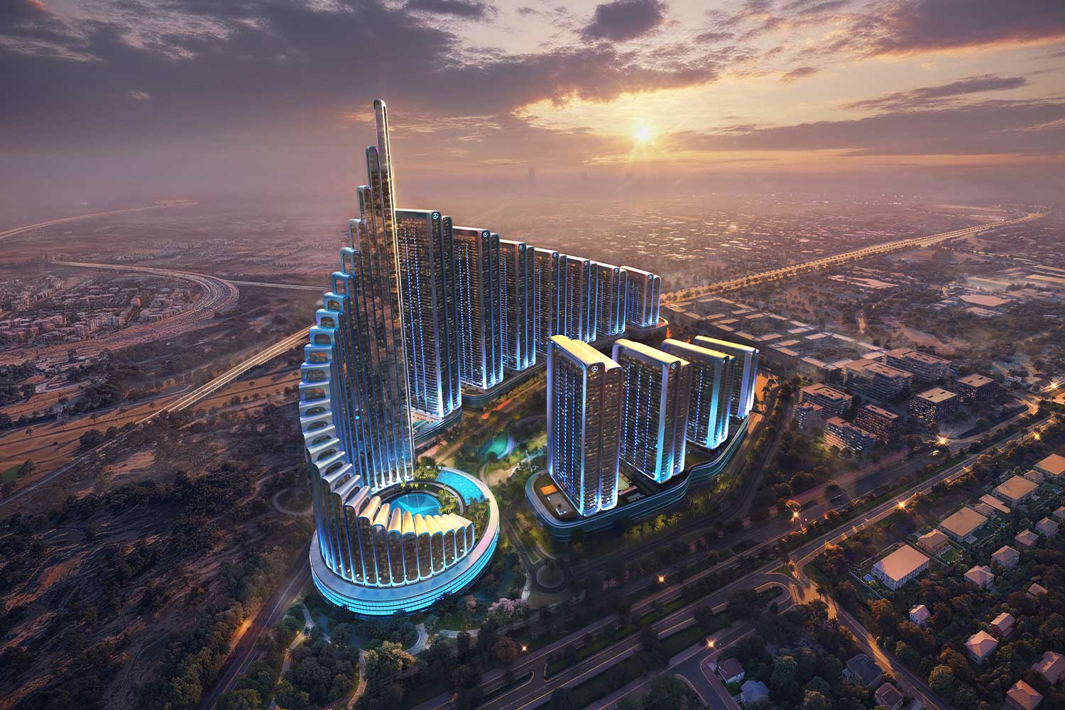 Mercedes Benz Places by Binghatti City Exterior