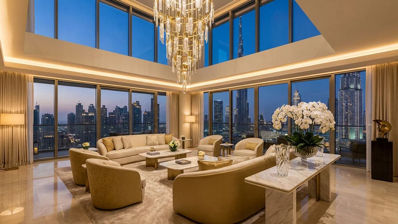 Dubai ultra luxury real estate Palm Jumeirah and Downtown penthouses 2025